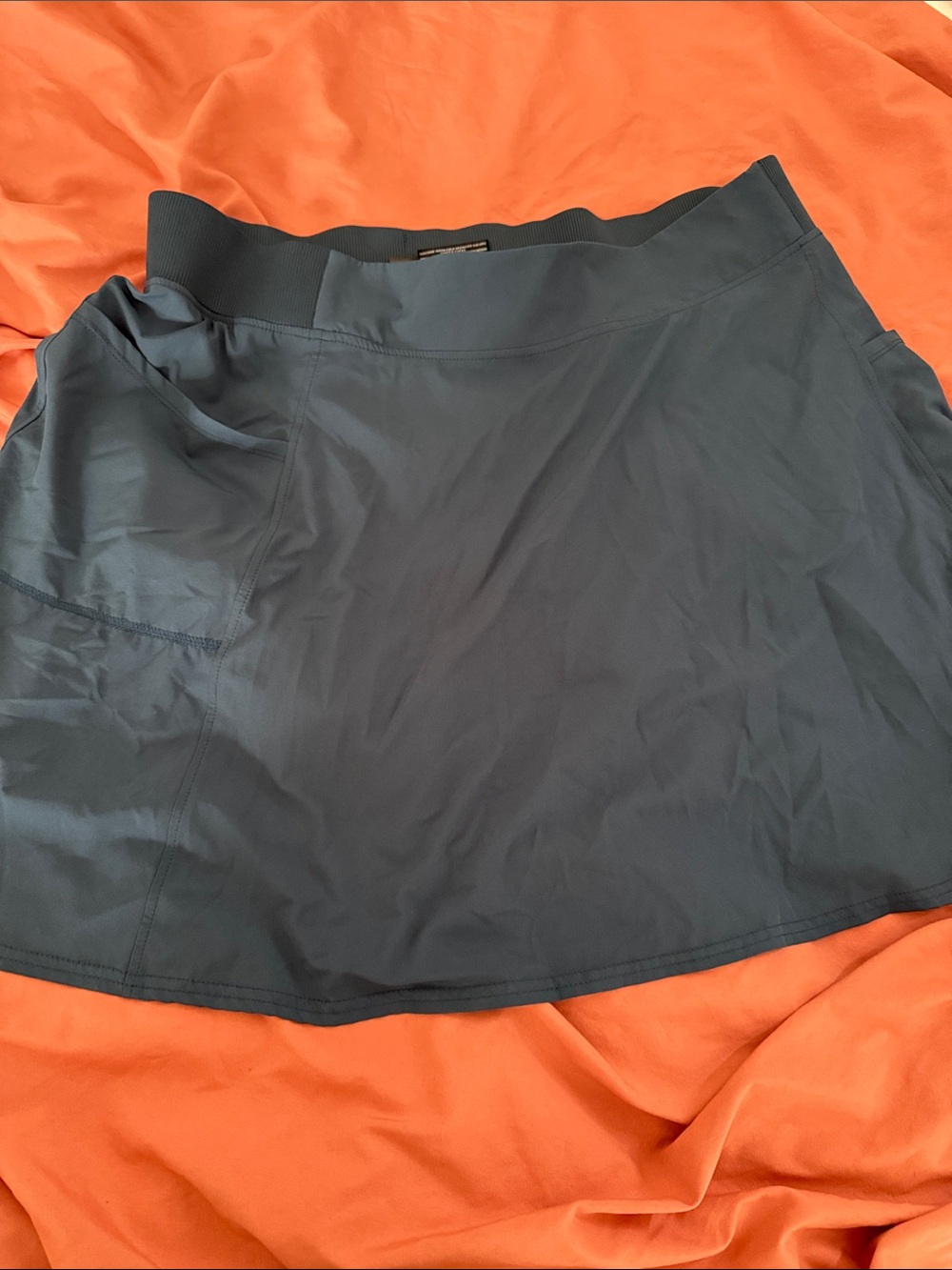 Women's Circle Skirt in Slate Blue — Athletic Skater Style